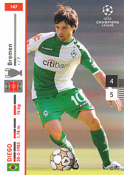 Diego Werder Bremen 2007/08 Panini Champions League #147
